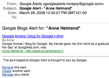 Google knows I blog for Google t-shirt